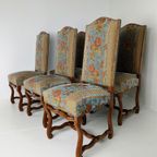 Beech Os De Mouton Tapestry Chairs (Set Of 6) thumbnail 6