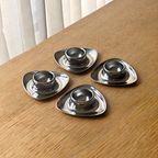Set Of 4 Vintage Alessi Stainless Steel Egg Cups thumbnail 4