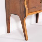 Sculptural Italian Mid-century Nightstand/cabinet, 1950’s thumbnail 4