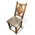 18th Century Chair Early 18th Century Farmhouse Chair With Wood Peg Construction thumbnail 7