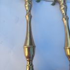 Vintage Kaarsenhouders 25 Cm.koper | Kerst thumbnail 9