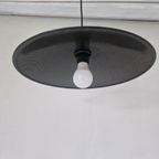 Postmoderne Vintage Geperforeerd Metaal Hanglamp Zwart. thumbnail 7