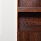 Vintage Danish Walnut Veneer Cabinet / Boekenkast / Buffetkast / Kastfrom 1970’S thumbnail 7