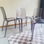 Set Van 4 Lila Plexiglazen Casprini Stoelen Model Tiffany thumbnail 3