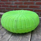 IKEA Vintage Wicker Poef. thumbnail 7