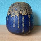 Flower Vase In Fat Lava By Alfred Klein Model 731/17 thumbnail 7
