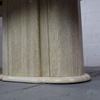 Vintage Italian Travertine Table, 1970'S thumbnail 4