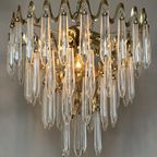 Vintage Luxueuze Art Deco Stijl 80’S Kristallen Kroonluchter thumbnail 5