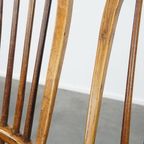 Geweldige Set Van 6 Antieke Engelse Windsor Stickback Chairs Uit De 19e Eeuw thumbnail 11