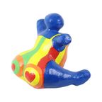 Vintage Kunstobject Beeld Dikke Dame Papier Maché Pop Art 38Cm thumbnail 9