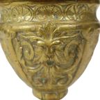 Oude Messing Beker Met Deksel Mythisch Figuur 14cm thumbnail 6