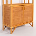 Vintage Bamboo And Rattan Cabinet, 1980’s thumbnail 7