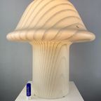 Enormous White Glass Peill And Putzler Mushroom Table Lamp Xxl 1970 thumbnail 5