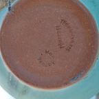 Vintage Aardewerk Schaaltje, Hand Gemaakt, Aqua Blauw thumbnail 20