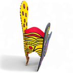 Oversized Decorative Wooden Wing Chair thumbnail 14