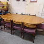Xxl Vintage Deense Eettafel Uittrekbare Tafel Ronde Ovale thumbnail 20