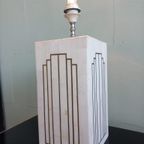 Italiaanse Jaren 70 Deco/romeo Rega Style Marmer Inlay Lamp thumbnail 2