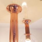 Zeldzame Plafondlamp Met 5 Glazen Bollen, Jaren 70, Ott International thumbnail 23