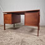 Arne Vodder, G.V. Møbler Vintage Jaren 60 Deens Bureau Teak thumbnail 14