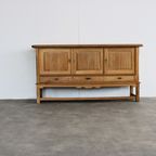Brutalist Dressoir | Eiken | Sideboard | Jaren 60 | Deens (2) thumbnail 3