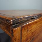 Prachtig Antieke 18E Eeuwse Engelse Eikenhouten Side Table, Drop Leaf Table thumbnail 17