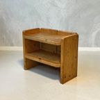 Jaren 70 Bijzettafel Vintage Nachtkastje Pine Retro Design thumbnail 4