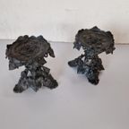 2 Franse Planthouders Tazza Zamac Antiek Art Nouveau thumbnail 2