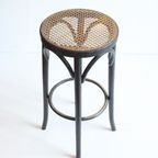 Vintage Thonet Rattan Barstool thumbnail 12