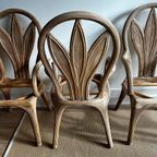 4 Vivai Del Sud Palm Leaf Vintage Stoelen Opknappers thumbnail 7