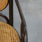 Set Van Twee Hoge Vintage Bentwood “Long John” Thonet Design Stoelen Met Armleuningen thumbnail 10