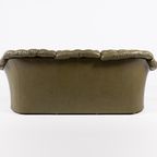 Chesterfield Style Green Leather Sofa From Skippers, Denmark thumbnail 12