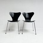 Set Van 2 Model 3107 Stoelen Van Arne Jacobsen, 1990'S thumbnail 11