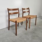 Vintage Deense Stoelen, Niels Møller Model 84 thumbnail 2