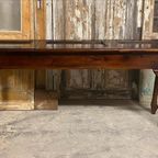 Oude Toonbank, Vitrine-Tafel, Sidetable, Pronktafel. L 180Cm thumbnail 5