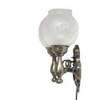 Vintage Dubbele Tinnen Wandlamp, Tweede Helft 20E Eeuw. thumbnail 2