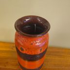 Vintage West Germany Vaas Vaasje Oranje Bruin thumbnail 5