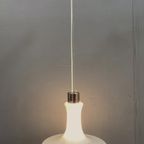 White Glass Pendant Lamp 1980S thumbnail 3