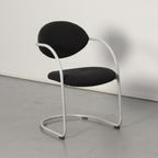 Frontseat Vergaderstoel, Zwart, Slede Frame thumbnail 2