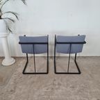 Hennie De Jong, Lichtblauw - Zwart Frame, Set Van 2 Stoelen, thumbnail 9