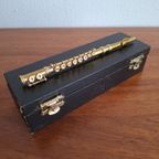 Origineel Vintage Messing Miniatuur Muziekinstrument Fluit thumbnail 6