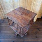 Hele Mooie Art Deco Boekenmolen Boekenkast Drankkast Eiken thumbnail 9