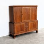 Vintage Wandkast | Highboard | Jaren 50 | Zweden thumbnail 10