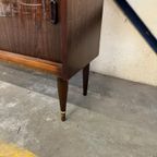 Vintage Houten Kast / Retro Barkast / Vitrine thumbnail 9