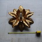 Vintage Plafondlamp Met Gouden Bladeren Kullmann Lampen thumbnail 6