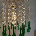 3 Beschikbaar Vintage Murano Teardrop Hanglampen Kristal thumbnail 7