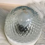 Vintage Plafondlamp Glas Rond thumbnail 3