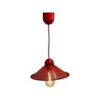 Postmodern - Memphis Style Hanging Pedant With Matching Ceiling Canopy - Rare Model! thumbnail 4
