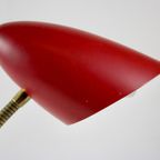 Fm Design Denmark - Red Desklamp - Scandinavian Design - Brass Neck thumbnail 5