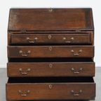 Tijdloze En Charmante Antieke Engelse Eikenhouten Secretaire/ Ladekast Met Een Mooi Interieur thumbnail 7