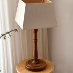 Vintage Rare Ikea Pine Wood Table Lamp thumbnail 3
